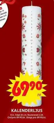 ICA Supermarket Kalenderljus erbjuda