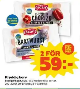 Stora Coop Kryddig Korv erbjuda