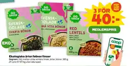 Stora Coop Ekologiska ärtor/bönor/linser erbjuda