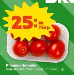 Stora Coop Plommontomater erbjuda