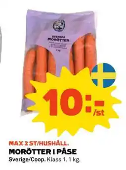 Stora Coop MORÖTTER I PÅSE erbjuda