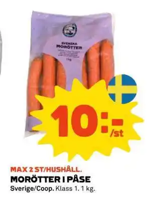 Stora Coop MORÖTTER I PÅSE erbjuda