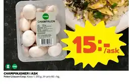 Coop CHAMPINJONER I ASK erbjuda
