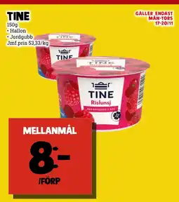 MatArket Tine mellanmål erbjuda