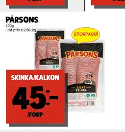 MatArket Pärsons skinka/kalkon erbjuda