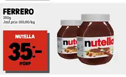 MatArket Ferrero nutella erbjuda