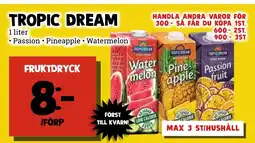 MatArket Tropic dream fruktdryck erbjuda