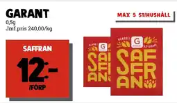 MatArket Garant saffran erbjuda