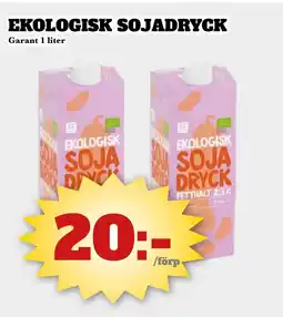 Bonum Matmarknad Ekologisk sojadryck Garant erbjuda