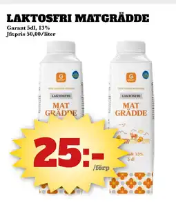 Bonum Matmarknad Laktosfri matgrädde erbjuda