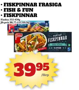 Bonum Matmarknad Fiskpinnar frasiga fish & fun fiskpinnar erbjuda