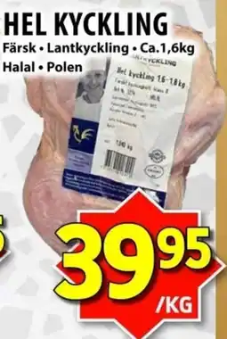 Matvärlden Tensta Hel kyckling erbjuda