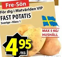 Matvärlden Tensta Fast potatis erbjuda