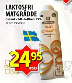 Matvärlden Tensta Laktosfri matgrädde erbjuda