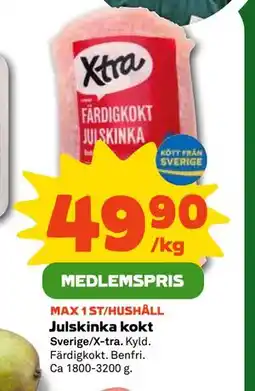 Coop Julskinka kokt, Medlemspris erbjuda