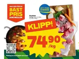 Coop Grytbitar, SEK 74.9 erbjuda