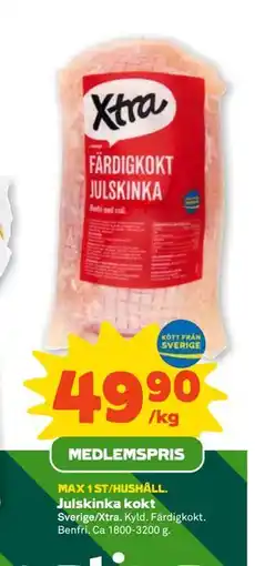 Coop Julskinka kokt, Medlemspris erbjuda