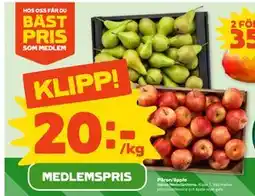 Coop Päron/äpple, Medlemspris erbjuda
