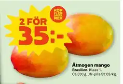 Coop Ätmogen mango, SEK 35 erbjuda