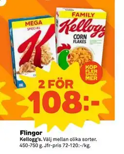 Coop Flingor, SEK 108 erbjuda