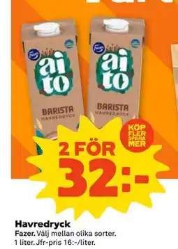 Coop Havredryck, SEK 32 erbjuda