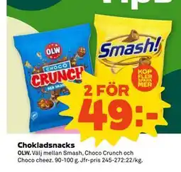 Coop Chokladsnacks, SEK 49 erbjuda