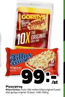 Coop Pizza/pirog, SEK 99 erbjuda