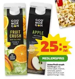 Coop Juice/fruit crush, Medlemspris erbjuda