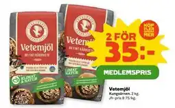 Coop Vetemjöl, Medlemspris erbjuda