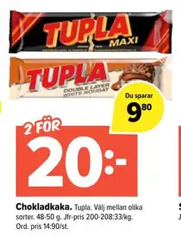 Coop Extra Chokladkaka, SEK 20 erbjuda