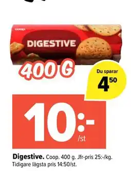 Coop Extra Digestive, SEK 10 erbjuda