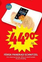 ICA Maxi Färsk panerad schnitzel erbjuda
