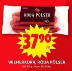 ICA Maxi Wienerkorv, röda pölser erbjuda