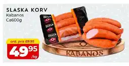 Matrix Butikerna KABANOS Slaska korv erbjuda