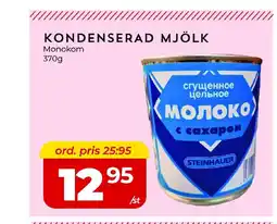 Matrix Butikerna MONOKOM Kondenserad mjölk erbjuda