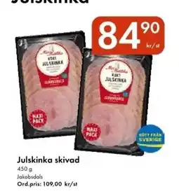 Snabbgross JOKOBSDALS Julskinka skivad erbjuda