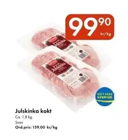 Snabbgross SCAN Julskinka kokt erbjuda