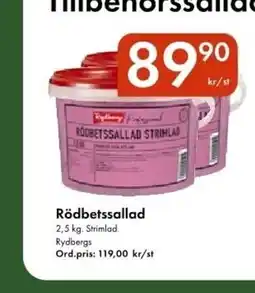 Snabbgross RYDBERGS Rödbetssallad erbjuda
