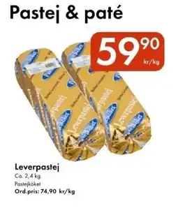 Snabbgross PASTEJKÖKET Leverpastej erbjuda