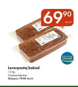 Snabbgross CHARKUTERIFABRIKEN Leverpastej bakad erbjuda