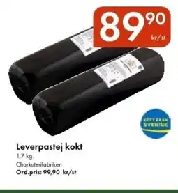 Snabbgross CHARKUTERIFABRIKEN Leverpastej kokt erbjuda