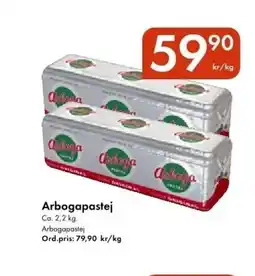 Snabbgross Arbogapastej erbjuda