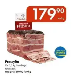 Snabbgross JAKOBSDALS Pressylta erbjuda