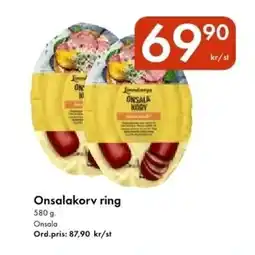 Snabbgross ONSALA Onsalakorv ring erbjuda