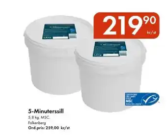 Snabbgross FALKENBERG 5-Minuterssill erbjuda