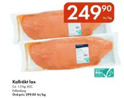 Snabbgross FALKENBERG Kallrökt lax erbjuda
