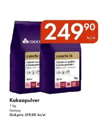Snabbgross FEMTORP Kakaopulver erbjuda