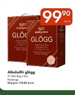 Snabbgross HERRLJUNGA Alkoholfri glögg erbjuda