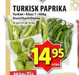 Matvärlden Tensta TURKISK PAPRIKA, SEK 14.95 erbjuda