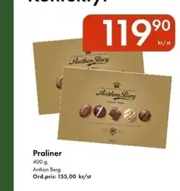 Snabbgross ANTHON BERG Praliner erbjuda